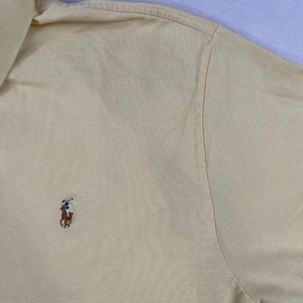 Polo Ralph Lauren Polo Shirt Yellow Short Sleeve Pima Cotton Mens 2XL Big